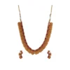 Generic Women's Elegent Laxmi Coin Shape Jewellery Chowker Set (Red, Free Size)