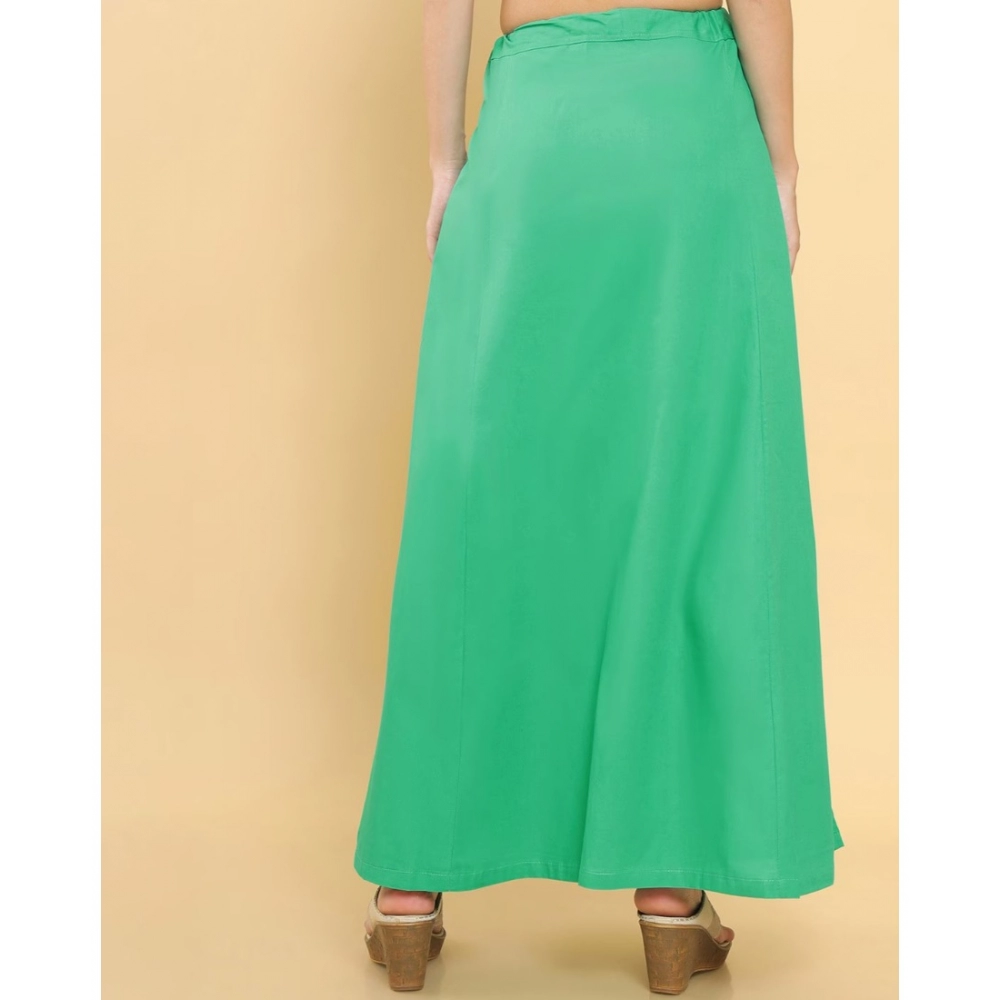 Generic Women's Cotton Solid Free Size Petticoat (Green) - Image 4