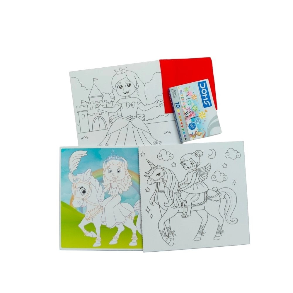 Fun With Coloring Board-Princess | Cardboard | Educational Toys| 3+ Years - Image 4