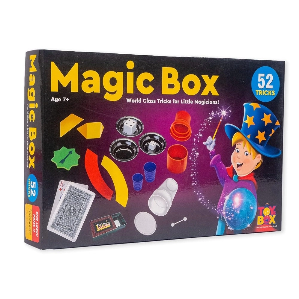 Magician Tricks Magic Box  | Cardboard, Plastic | Educational Toys | 3+ Years