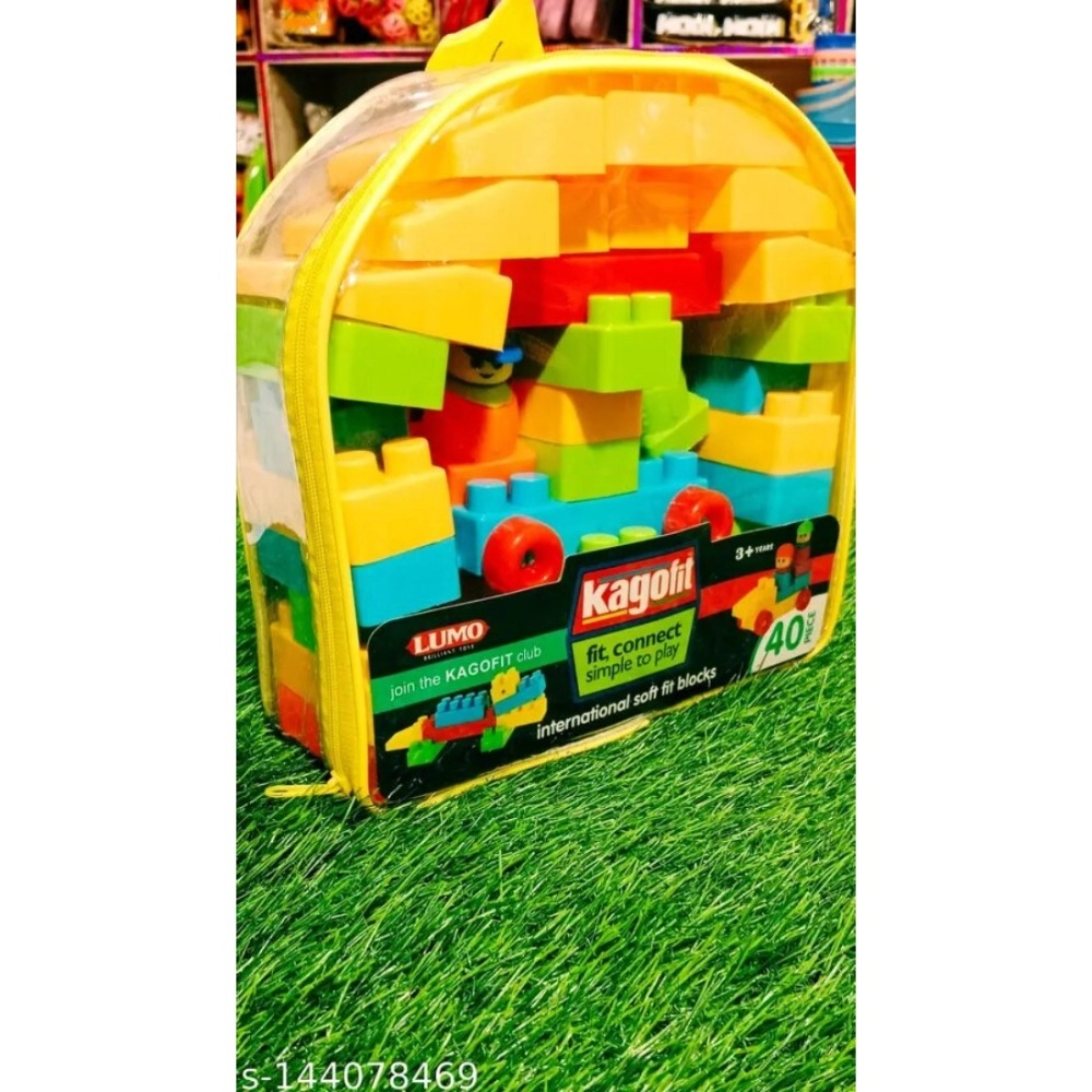 40_Pcs Set Blocks | Plastic | Educational Toys | 3+ Years - Image 3