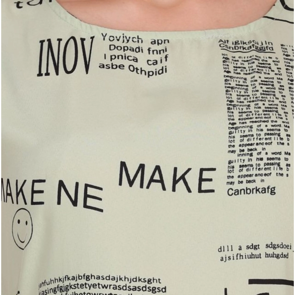 Generic Women's Casual Crepe Sleeveless Slit Dress (Light Green) - Image 5