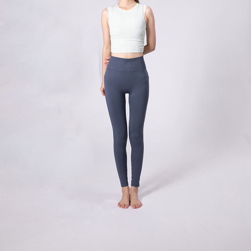 High-waisted Tummy-control Butt-lifting Yoga Pants In Solid Colors - Image 7