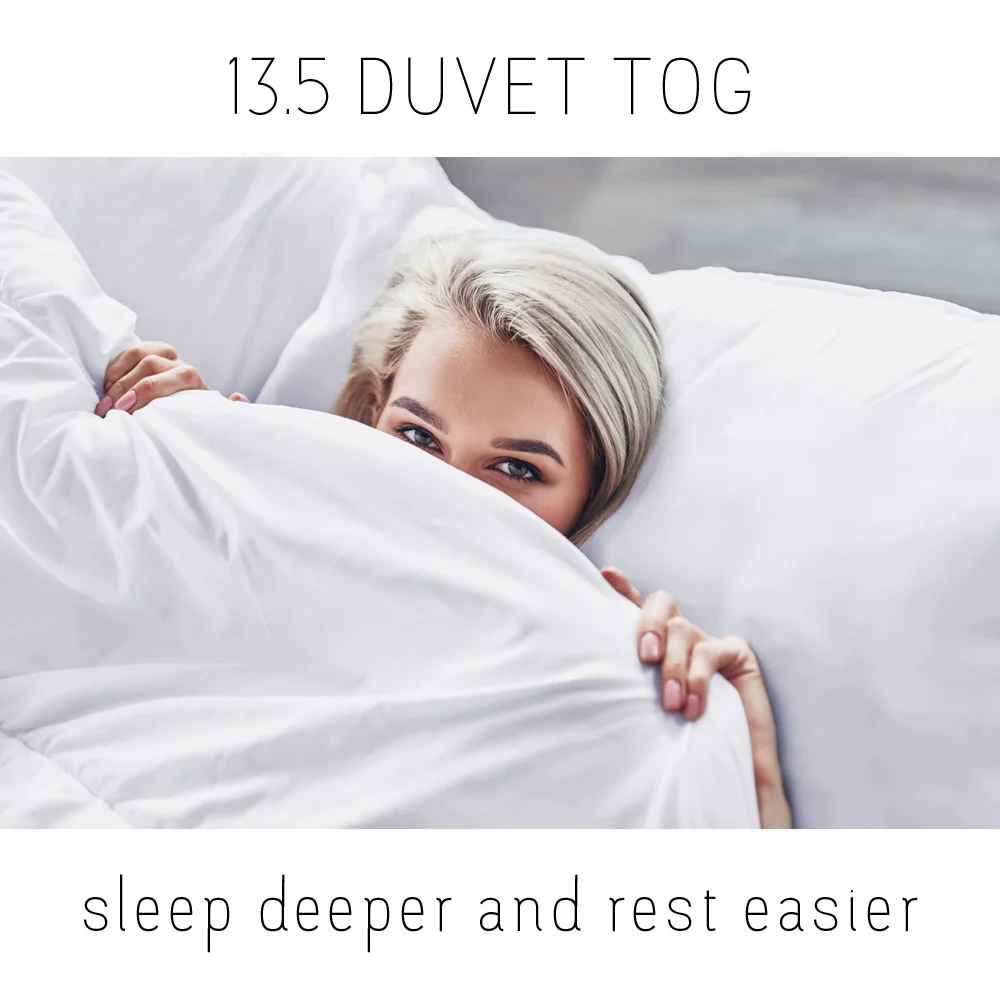 13.5 Tog Duvet All Season - Year Round Comforter Quilt, Perfect Medium Warmth, Anti-Allergic Hollowfibre - Image 4