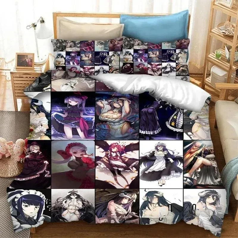Fashion 3D Printed Anime Overlord Bedding Set Bedroom Soft Modern Bedspreads Comefortable Duvet Cover Quilt Cover And Pillowcase
