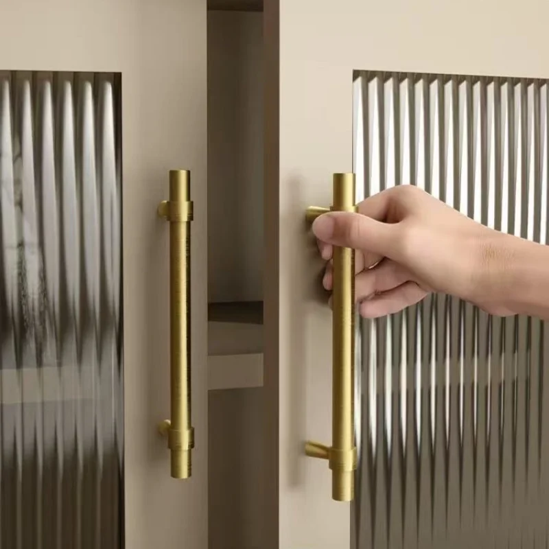 Antique Solid Brass Wardrobe Closet Door Pulls Retro Drawer Knobs Kitchen Accessories Cabinet Storage Handles Furniture Handles - Image 6