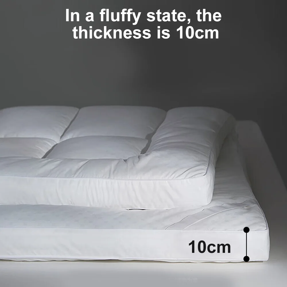 Luxurious Hotel-Style Mattress Topper White Color - 10cm/4" Thick for All Beds (Single, Twin, Double, Queen, King) - Image 5