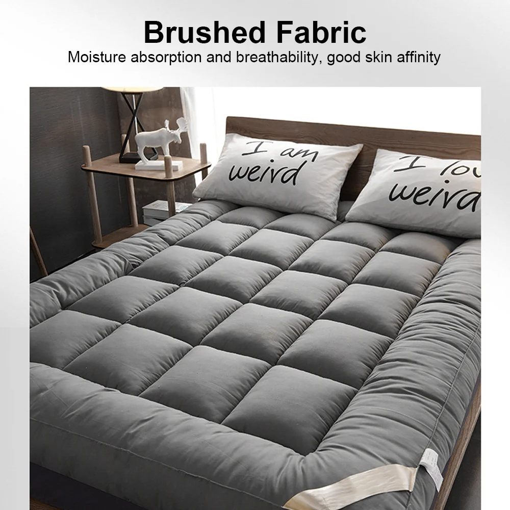 HOTEL QUALITY MATTRESS TOPPER 4INCH / 10CM THICK TOPPERS SINGLE DOUBLE KING ALL SIZE - Image 4