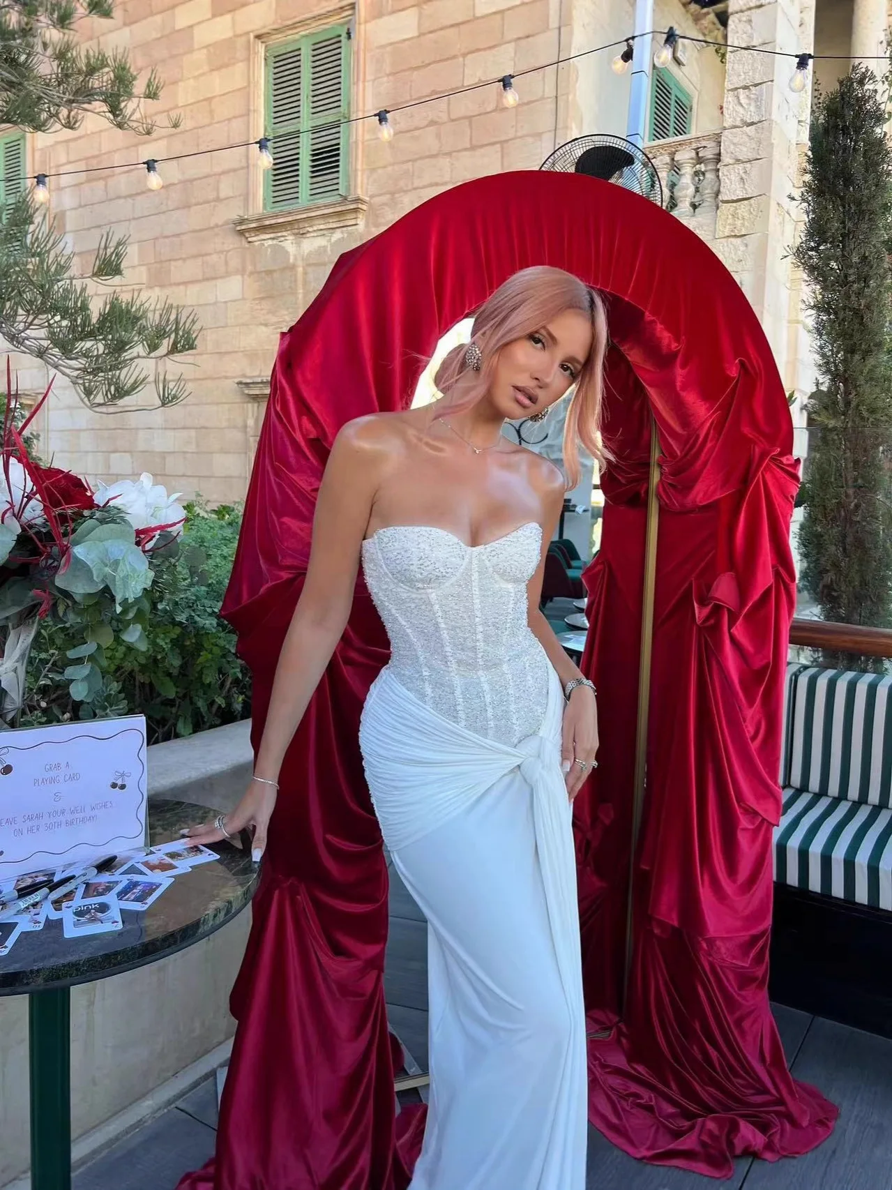 Suninheart Women's Evening Dress Luxury Elegant Velvet White Long One-piece Dress Gown Sequins Birthday Cocktail Party Dresses - Image 2