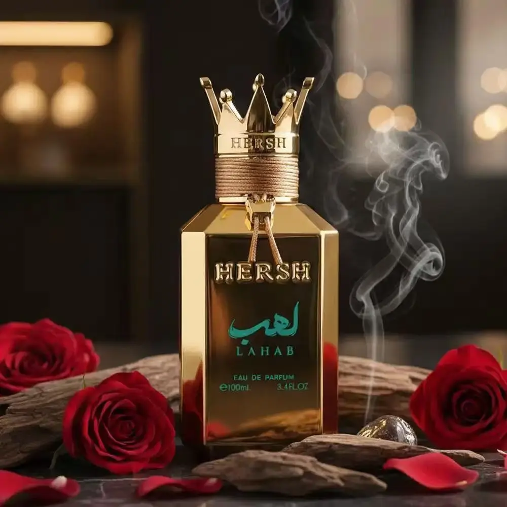 Middle East High-end Perfume Flame Crown Design Men's Perfume Strong Persistence Men's Perfume Oriental Wooden Perfume Gift