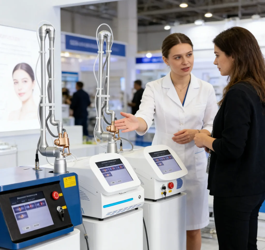 Co2 Fractional Laser Therapy Device Uses Infrared Light Guidance To Perform 360° Treatment And Is Equipped With 6 Variable