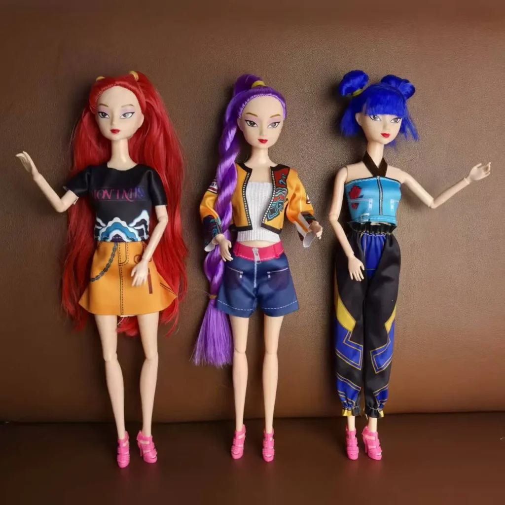 Kpop Demon Hunters Action Figure Toy Rumi Mira Zoey Figure Vinyl Toy DIY Fashion Dolls K Pop Demon Hunters For Fans Gift