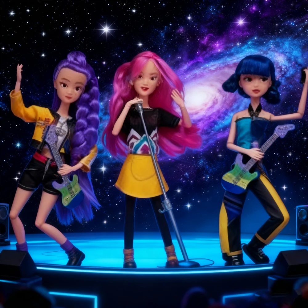 Kpop Demon Hunters Action Figure Toy Rumi Mira Zoey Beautiful Princess Baby Girl Dolls Plastic DIY Toy for Girl NEW Doll Toy@@@