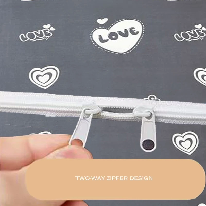 WOSTAR 360° fully enclosed two-way with zipper mattress protector cover 2 people bedroom single double bed sheet protection pad - Image 3