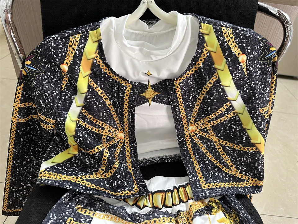 2025 Fantasia Girl K Pop Demon Hunters Costume Children's Cosplay Pop Singer Rumi Zoey Mira Clothing Sets Festival Kids Clothes - Image 3