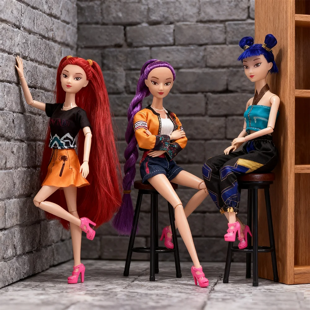 Rumi Mira Zoi Vinyl Figure Set - 2025 Kpop Demon Hunters Character, Detailed Model Perfect Birthday Christmas Gift