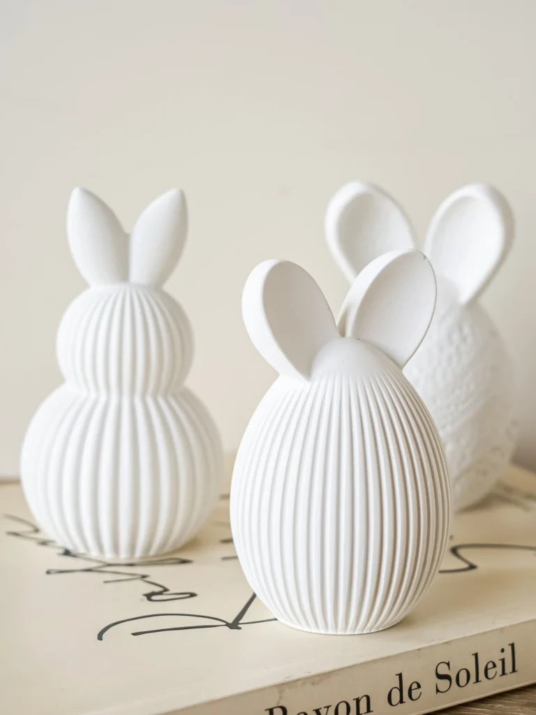 3D Easter Egg Scented Candle Silicone Mold Bunny Egg Shape Handmade Soap Making Supplies Plaster Ornament Resin Molds Home Decor