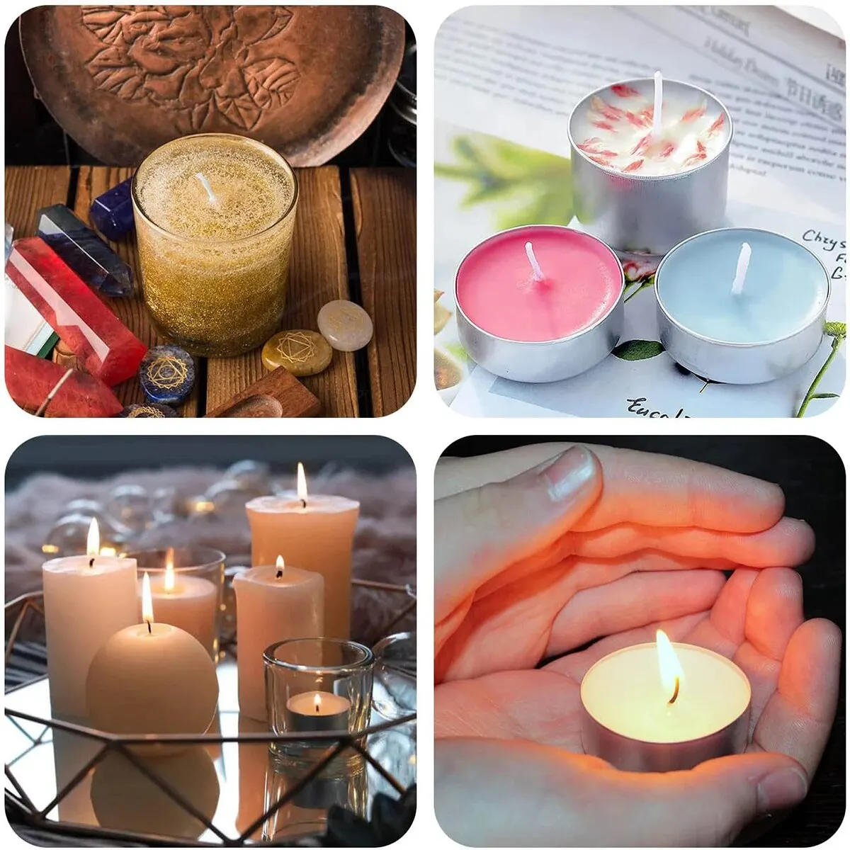 100Pcs Candle Holder 61m Cotton Candle Wick Smokeless Aromatherapy Cylindrical Candle Thread Candle Making Kit DIY Candle Maker - Image 5