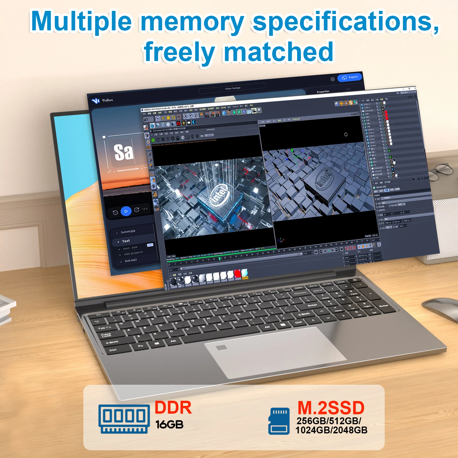 15.6" Portable i3 Laptop Computer PC Windows 11 Pro Intel Core i3 6100U Laptops Fingerprint 16GB RAM 1TB 2TB SSD Notebook PC - Image 3