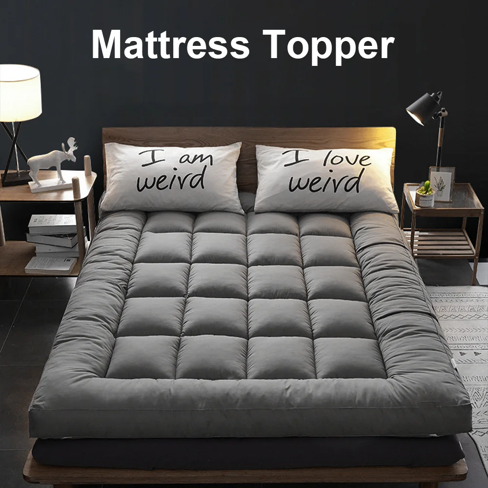 HOTEL QUALITY MATTRESS TOPPER 4INCH / 10CM THICK TOPPERS SINGLE DOUBLE KING ALL SIZE - Image 3