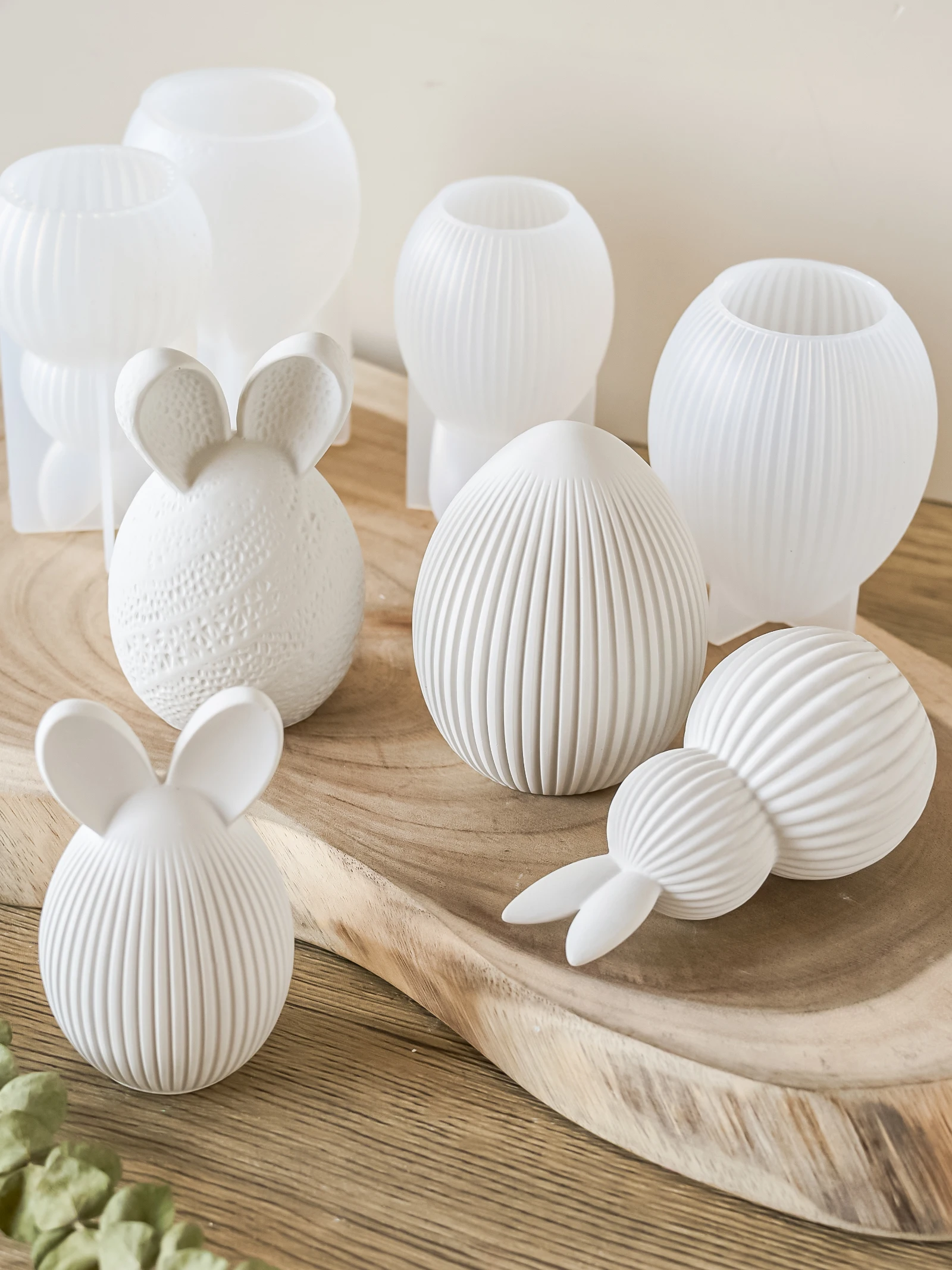 3D Easter Egg Scented Candle Silicone Mold Bunny Egg Shape Handmade Soap Making Supplies Plaster Ornament Resin Molds Home Decor - Image 4