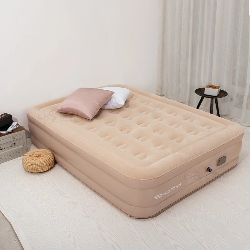 NAEILNAEGGE Air Mattress with Auto Inflation, Camping Mat, Outdoor Portable Mattress, Double Queen Size, Indoor Air Mattress, Glamping Mat, PVC Inflatable Sleeping Mattress, Luxurious 2-Person Outdoor Camping Bed Mat, - Image 6