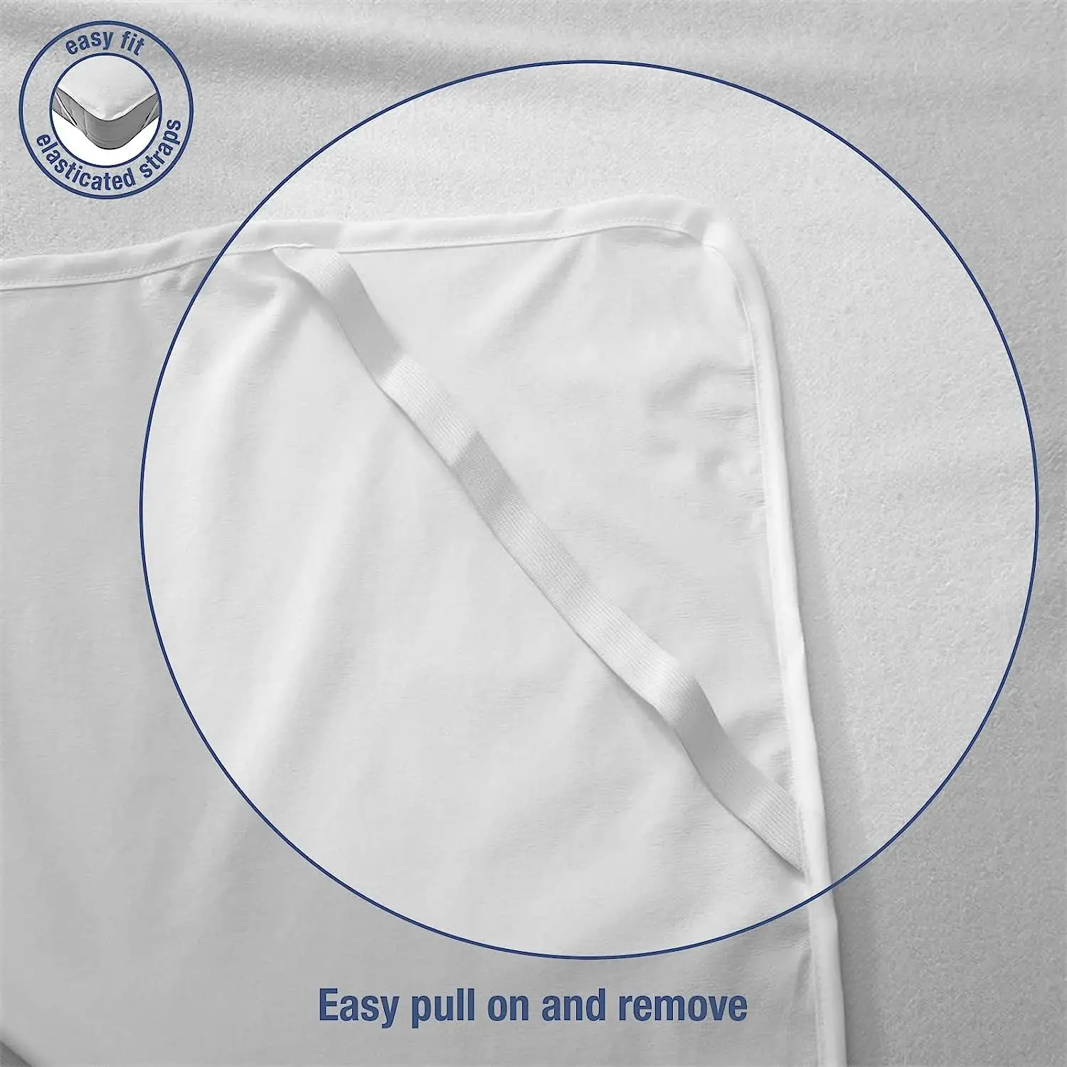 Waterproof Bedsheet Cotton Terry Flat Sheet Style Mattress Cover Anti Mites & Washable Sheet Protector - Image 4