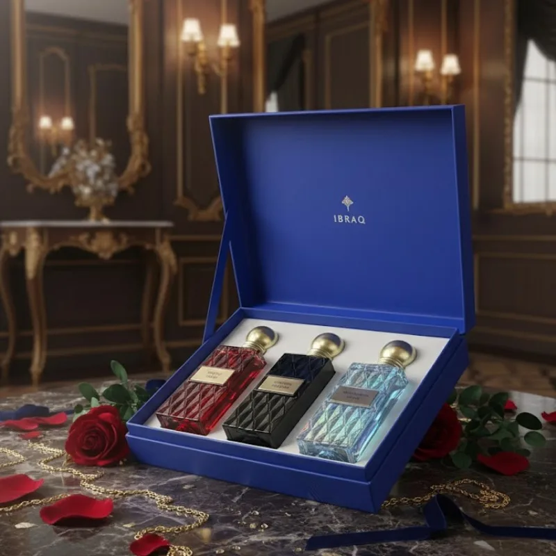 100x3ml Unisex Luxury Perfume Gift Set Three Piece Long Lasting Niche Elegant Fresh Oriental Aromatic Aquatic Signature Scent