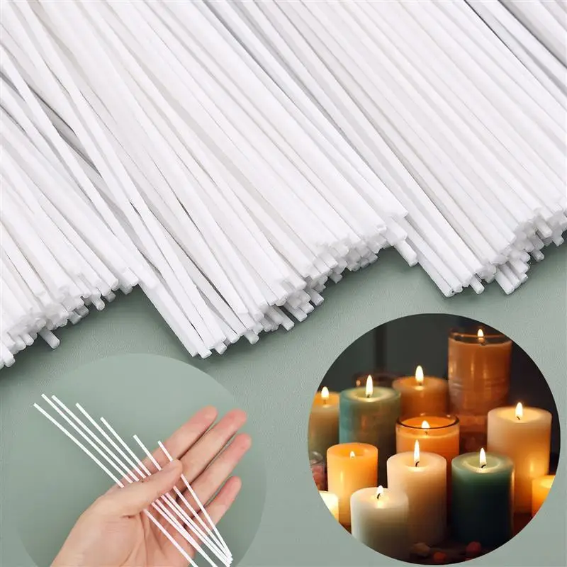 30-100pcs /Set Waxed Cotton Candle Wicks Set Smokeless Wax Core DIY Soy Wax Core Woven Kerosene Lamp Candles Making Supplies