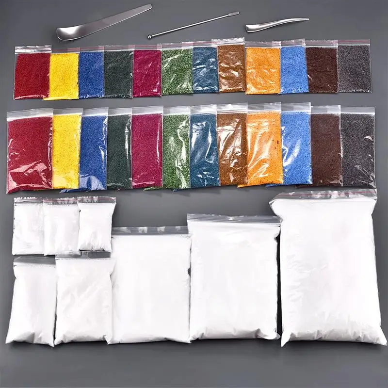 10G/50G Colorful Combustible Sand Wax Handmade Aromatherapy Candle DIY Creative Sand Painting Pillar Wax Handcraft Festival Gift