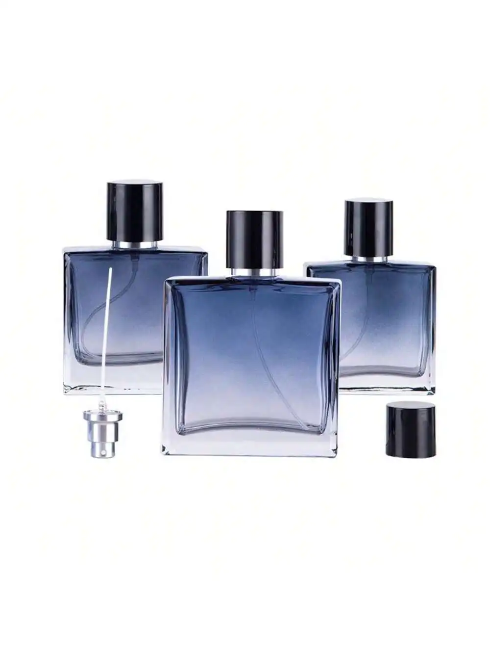 1Pc30Ml/50Ml/100Ml Gradient Blue Glass Perfume Sprayer - Portable Refillable Travel Spray Bottle for Perfume, Cosmetics and Liquid, Perfume Bottle - Image 5
