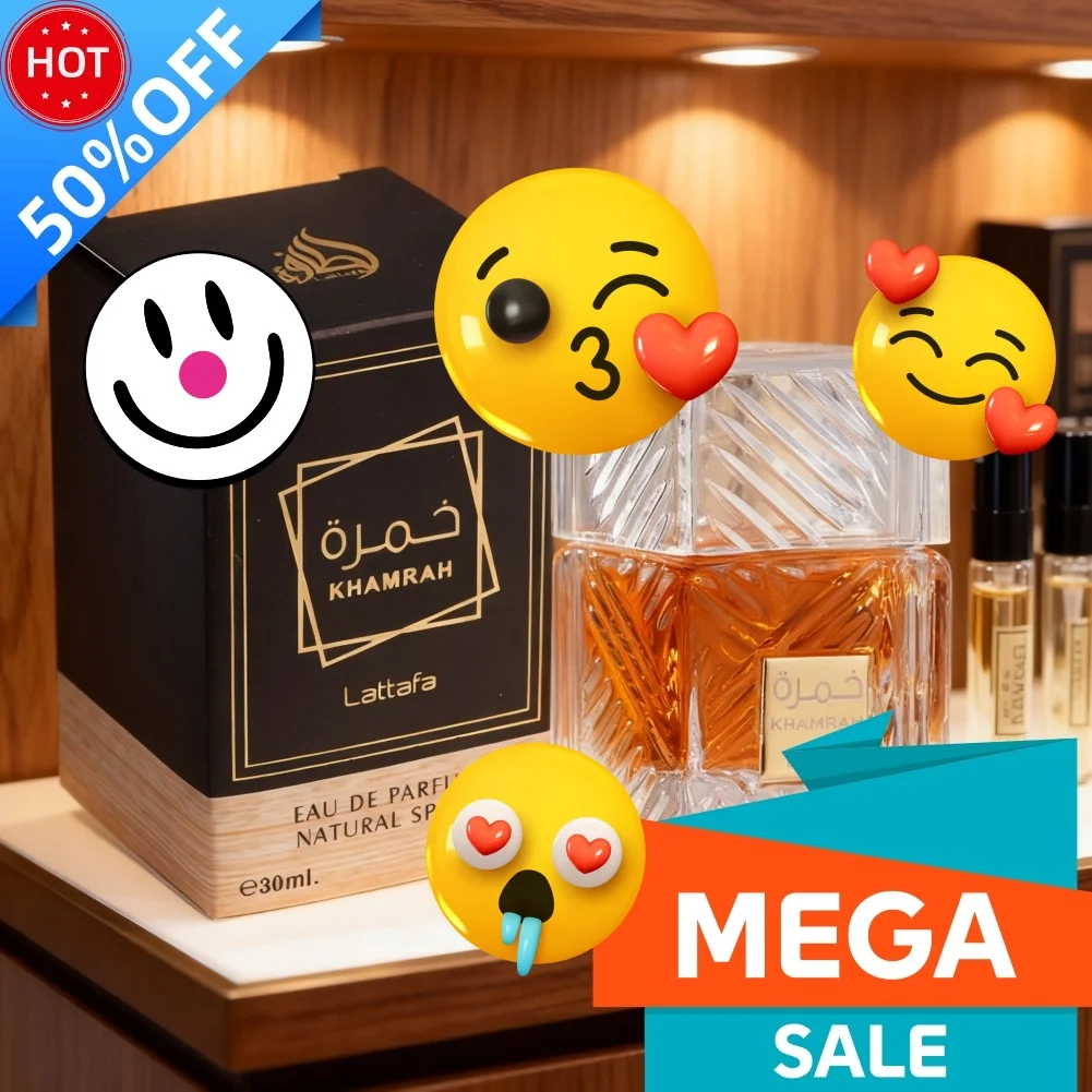 Khamrah Perfume Dubai Arabian Charm Lat-tafa Men Perfume Woody Cologne Light Fragrance Charming Couple Date Eau De Toilette 30ml