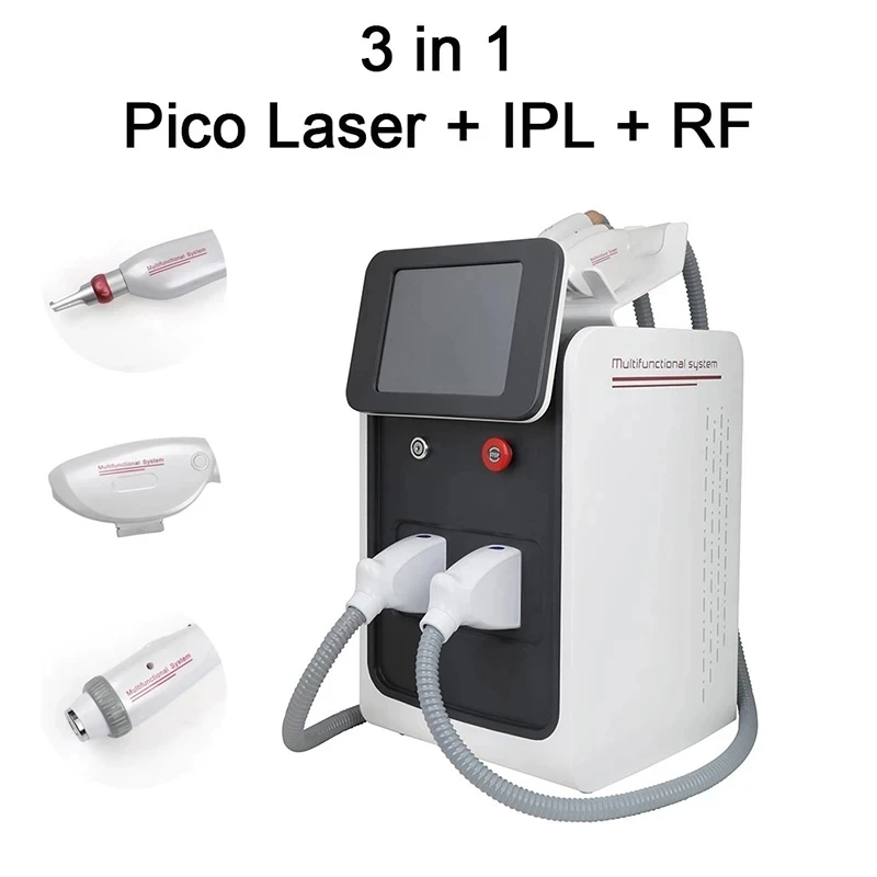 Professional opt 3 in 1 808nm Hair Removal Machine Portable Laser Remove Tattoo Professional Beauty Device