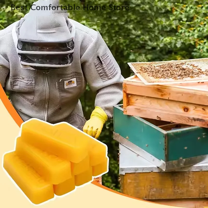 4/8pcs Pure Beeswax Blocks, High-Quality Waxing Material, For DIY Crafts, Candle Making,with No Power Required