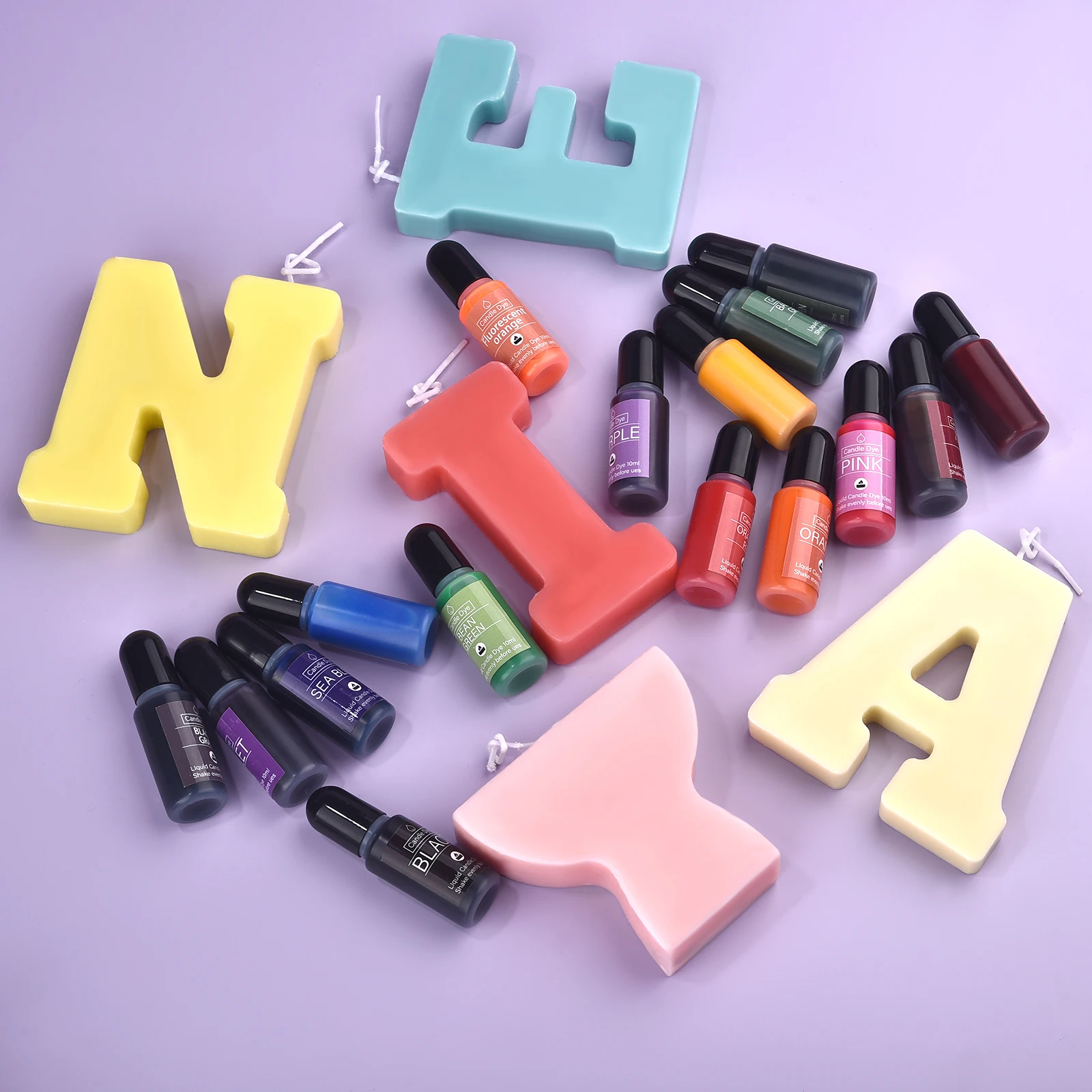 16 Colors Candle Wax Pigment Colorant Non-Toxic Soy Candle Wax Pigment Liquid Dye Soy Wax DIY Soap Dyes Candle Making Supplies - Image 4