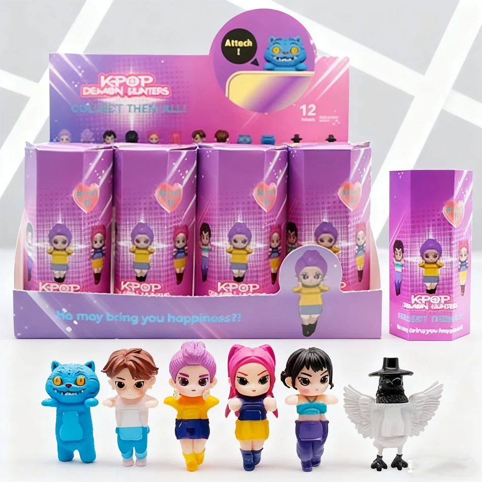 In Stock Kpop Demon Hunters Devil Blind Box Saja Collect Anime Figure Kid Party Cosplay Gaming Cartoon Decor Christmas Gift-*-