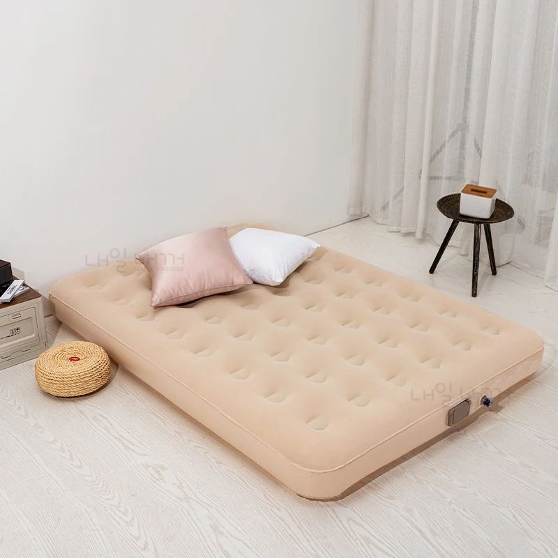 NAEILNAEGGE Air Mattress with Auto Inflation, Camping Mat, Outdoor Portable Mattress, Double Queen Size, Indoor Air Mattress, Glamping Mat, PVC Inflatable Sleeping Mattress, Luxurious 2-Person Outdoor Camping Bed Mat, - Image 5