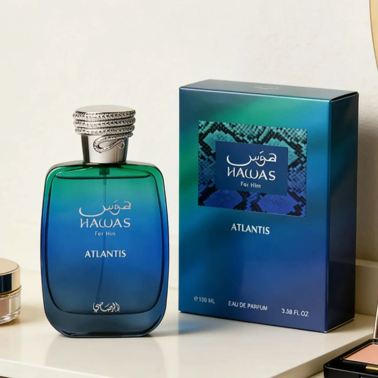 Rasasi Hawas for Man EDP Atlantis Arabian Perfume Light Fragrance Long-Lasting Scent Middle Eastern Style Dating Gift Arab - Image 5