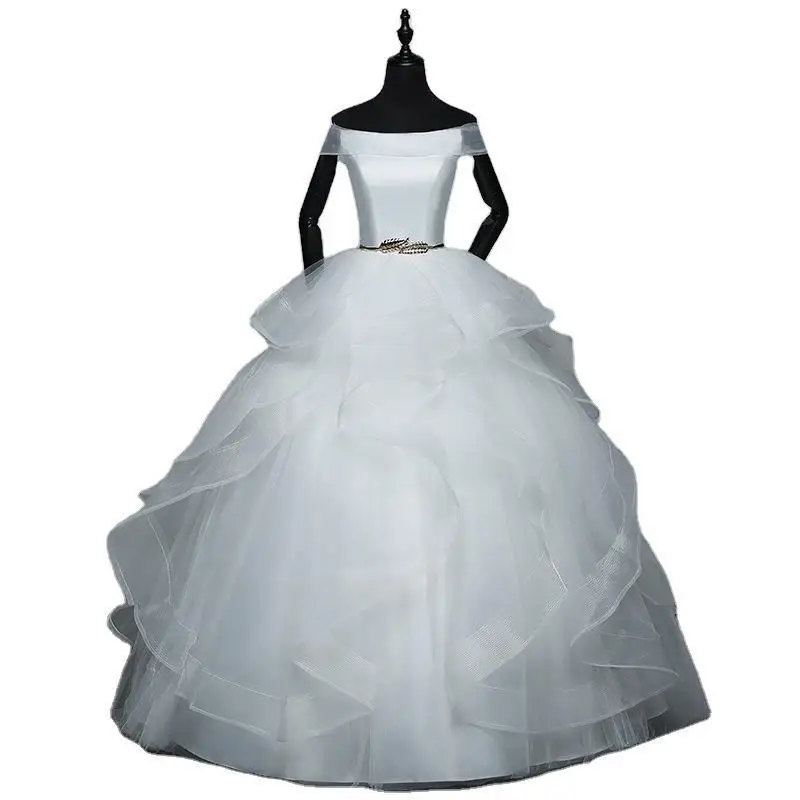 Wedding Dress Lace Up Wedding Dresses Embroidery Ball Birthday Gowns White Draduation Ceremony Dress Bride Vestido De Novia - Image 3